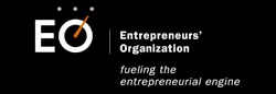 A black and white logo for the entrepreneur organization.